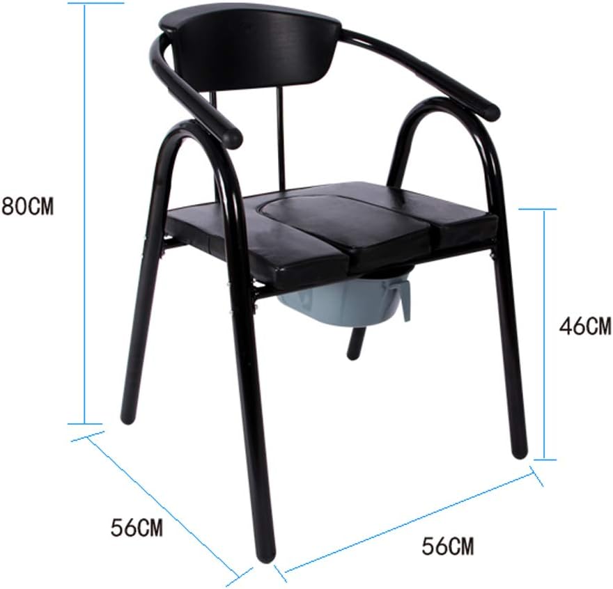 Heavy Duty Handicap Toilet Seat with Handles and Bucket,Bedside Commode Chair Pregnant Bath Stool for Easy Transfer Tool-Free Assembly