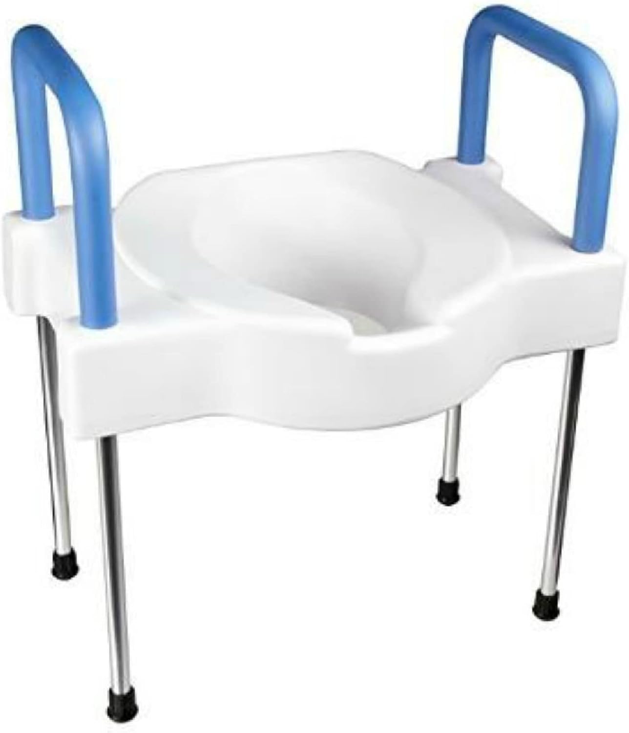 SP Ableware 9155 Tall-Ette Elevated Toilet Seat with Extra Wide Seating Surface and Leg, White
