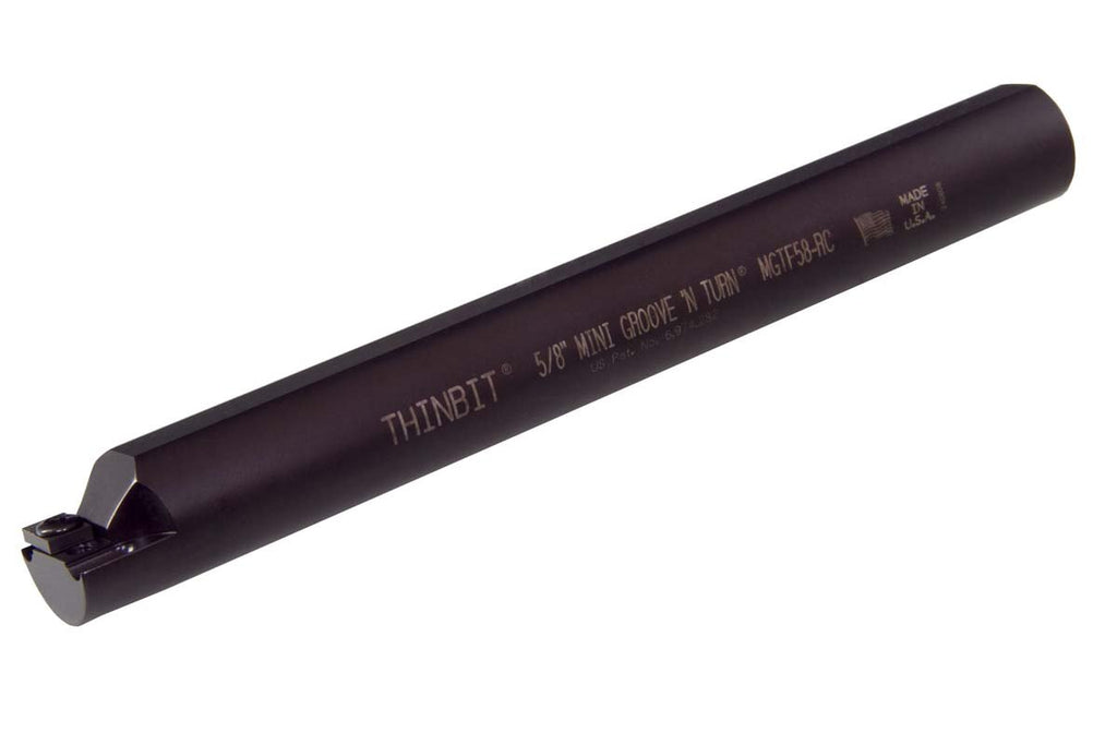 THINBIT MGTF58 Steel Internal Face Grooving Bar, 5/8' Diameter, 0.650' Minimum bore, 2.5' Reach