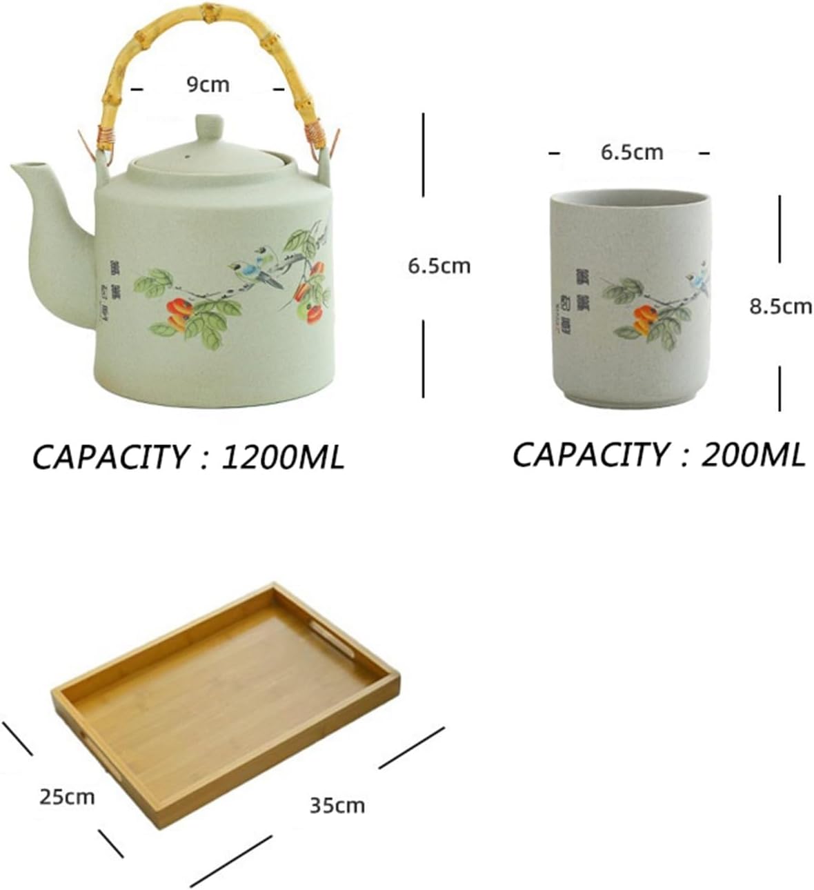 Beverage Serveware Large-capacity lifting beam tea set complete set of one pot and six cups Chinese restaurant kettle and cups for home use Water Carafe