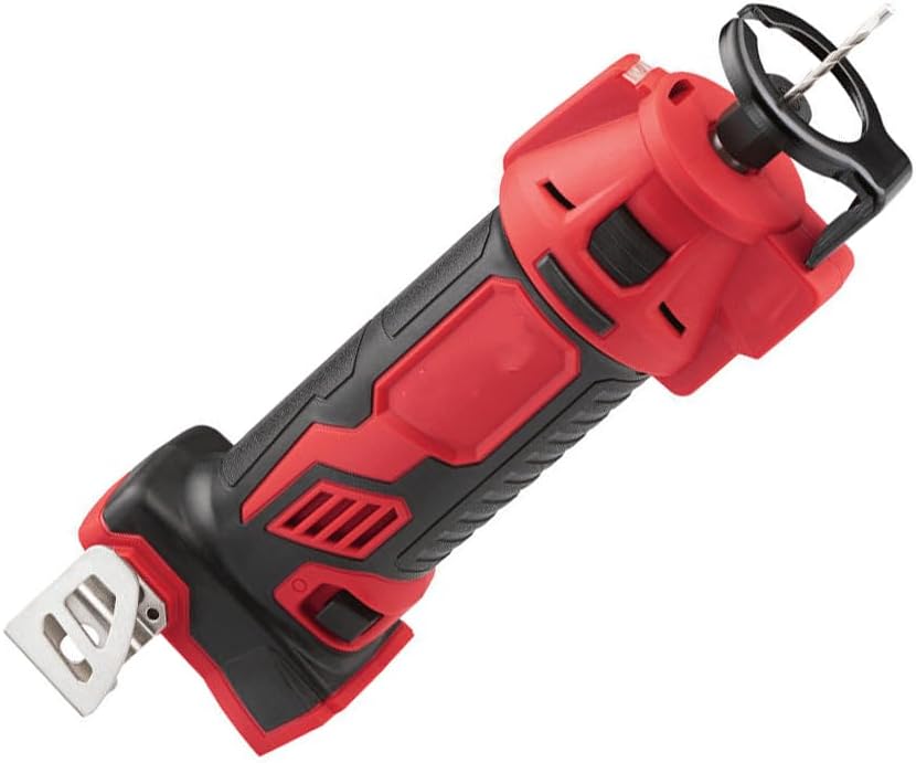 Drywall Cut Out Tool, For Milwaukee 2627-20 M18 18V Compact Cordless Drywall Cut Out Tool (Size:5 x 5 x 4 in) - Bare Tool, Red,black