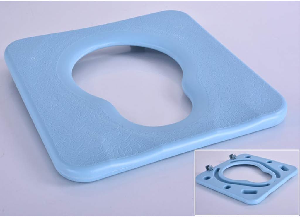 Bedside Commode Chair - Heavy-Duty Steel Commode Seat, Bedside Potty Chair for Seniors, Medical Handicap Toilet Seat with Bucket