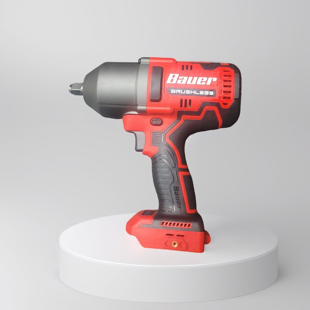 20V Brushless Cordless 1/2 in. High-Torque Impact Wrench - Tool Only - Battery and Charger Sold Separately - Compatible with Bauer