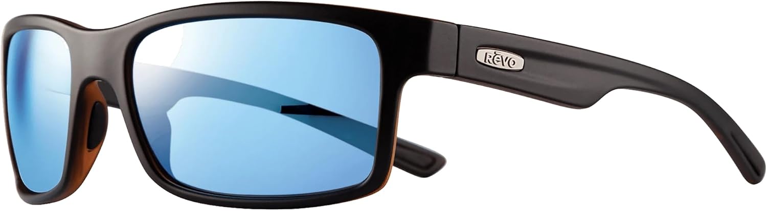 Revo Crawler 59MM Wraparound Rectangular Sunglasses For Men For Women + Bundle Leash + BUNDLE with ACCESSORY EYEWEAR