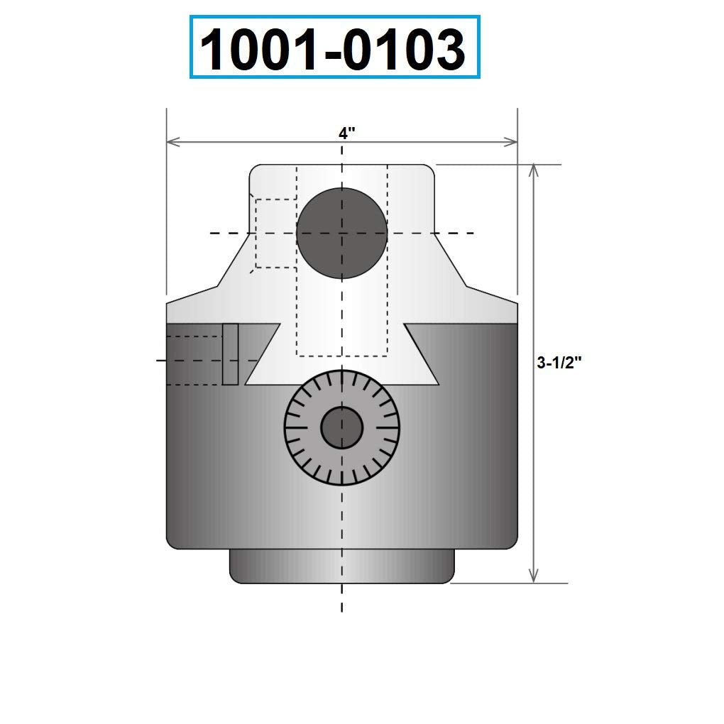 HHIP 1001-0103 4 Inch Boring Head, 1-1/2' -18 Thread