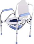 Dsiney Commode Toilet Chair Bedside Toilet Folding Bedside Commode,Can Be Used As Raised Toilet Seat Riser,Convenient Commode Chair - Perfect Home Use Potty Chair