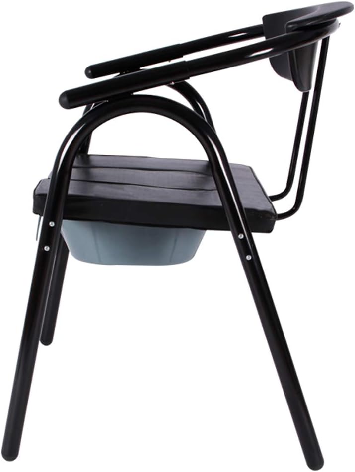 Heavy Duty Handicap Toilet Seat with Handles and Bucket,Bedside Commode Chair Pregnant Bath Stool for Easy Transfer Tool-Free Assembly
