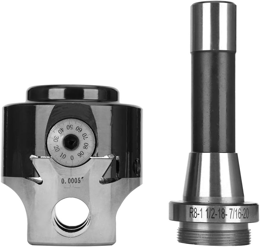 Shank Boring Head for Wood & Metalworking | 3/4 Inch Adjustable Boring Tool with 0.01mm Exactness | Compatible for Milling Machines/Lathes/Drills