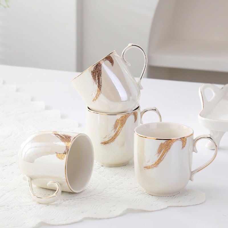 Beverage Serveware Ceramic water set household cold kettle teacup water cup with stand water set gift Water Carafe