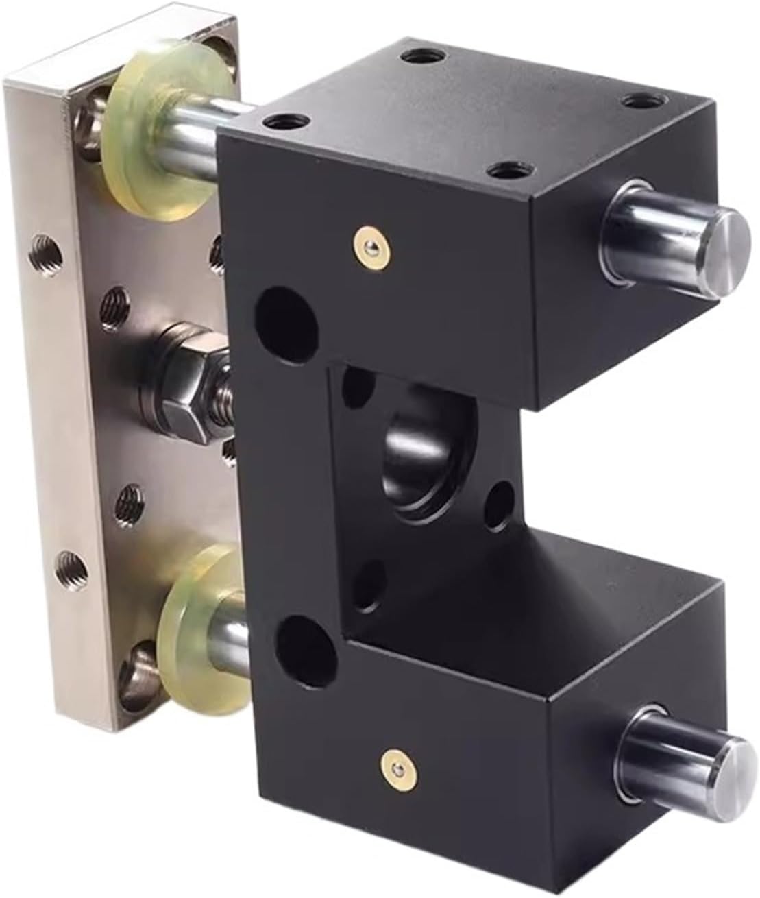 Pneumatic Cylinder Guide Bracket HSDAM Series 32/40/50/63 Three-axis Three Bar Fixed Frame Telescopic Rod Accessories(HSDAM Bore 40mm,Within Stroke150mm)