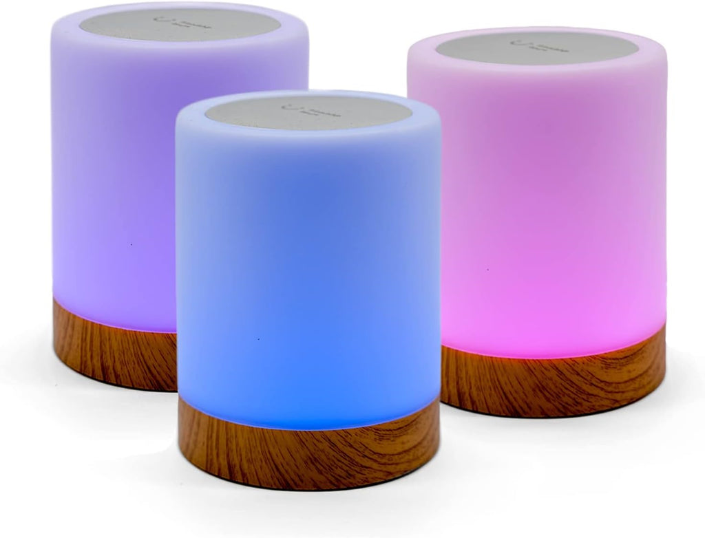 LuvLink Friendship Lamps No Subscription WiFi Touch Lamp for Long Distance Relationships, Couples, Friends & Family - Gift Ready (Set of Three)