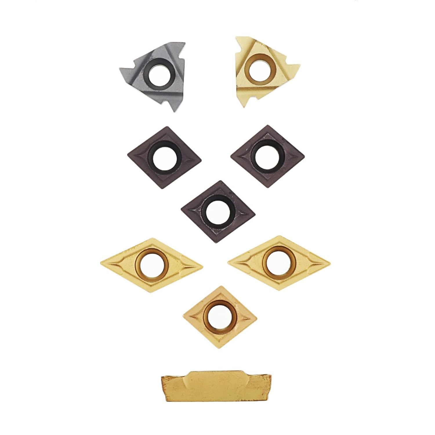 9Pcs/Set 16mm Shank Lathe Boring Bar Turning Tool Holder Kit with Inserts CNC Cutting Tool Holder for Lathe Machine Tool Machinist Lathe Tools