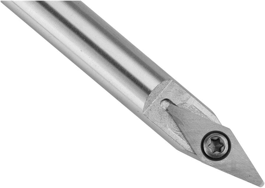 Boring Bar Lathe Tool Multifunctional Solid Carbide Insert Cutter Round Shank Woodworking Tool Alloy Handle Turning Tools Turning tool CNC Tools (Shank Diameter : One Set Of Turning Tool)