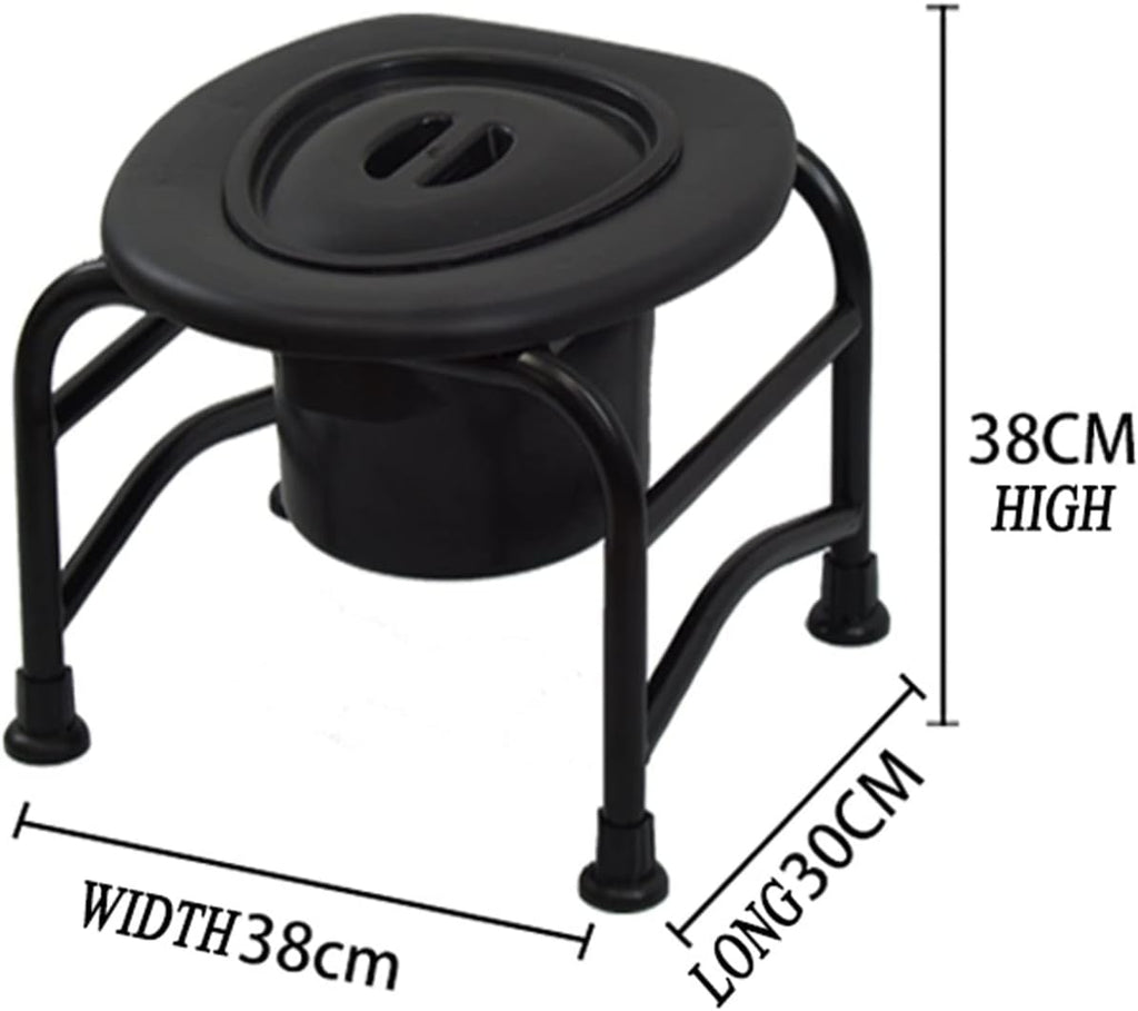 Commode Toilet Chair,Bedside Commode for Adults,Mobility Aid for People with Disabilities,Commode, Potty Chair for The Elderly, Portable Toilet Seat Chair, Non-Slip Shower Stool, Home Simple Mobile T