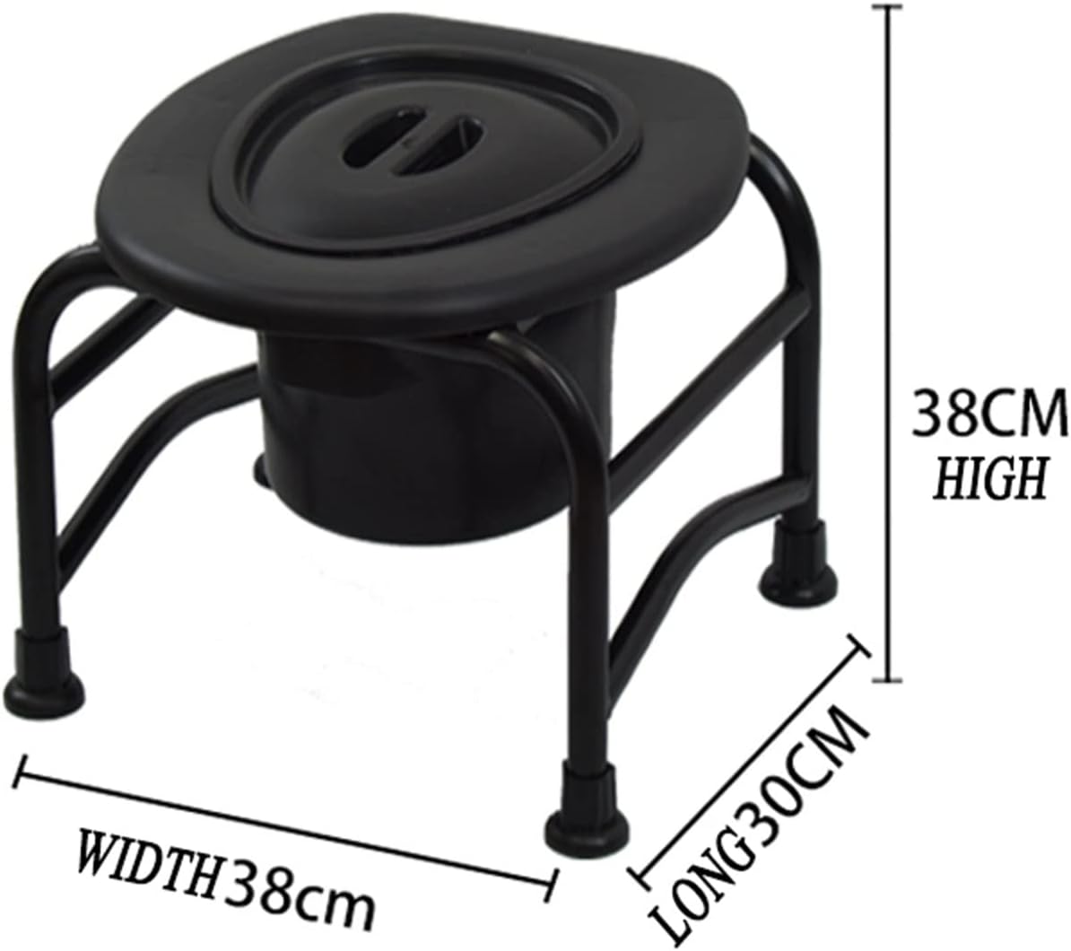 Commode Toilet Chair,Bedside Commode for Adults,Mobility Aid for People with Disabilities,Commode, Potty Chair for The Elderly, Portable Toilet Seat Chair, Non-Slip Shower Stool, Home Simple Mobile T