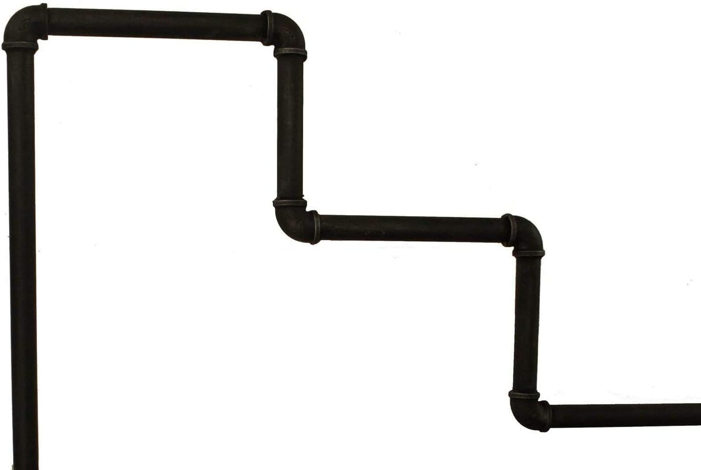 Industrial Pipe Clothing Rack 4 Layers Pine Wood Shelving Shoes Rack With Wheels Cloth Hanger Household Shoe Rack Pipe Shelf Garment Racks
