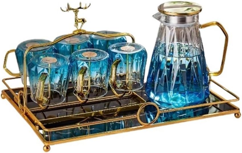 Beverage Serveware Glass Cold Water Kettle High-temperature Resistant Water Cup Kettle, Fruit Tea Pot Set Water Carafe