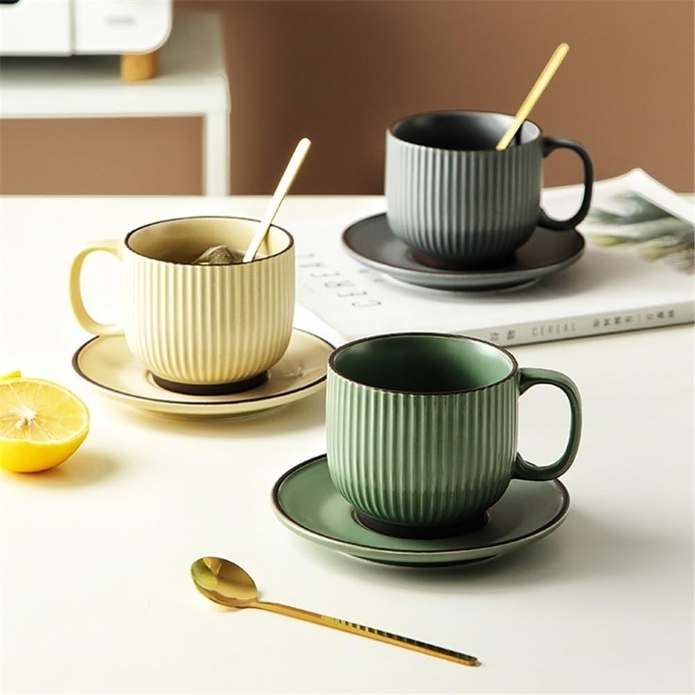 Beverage Serveware Tea cup kettle set cup home living room ceramic water cup coffee cup set cup water cup Water Carafe(Green)