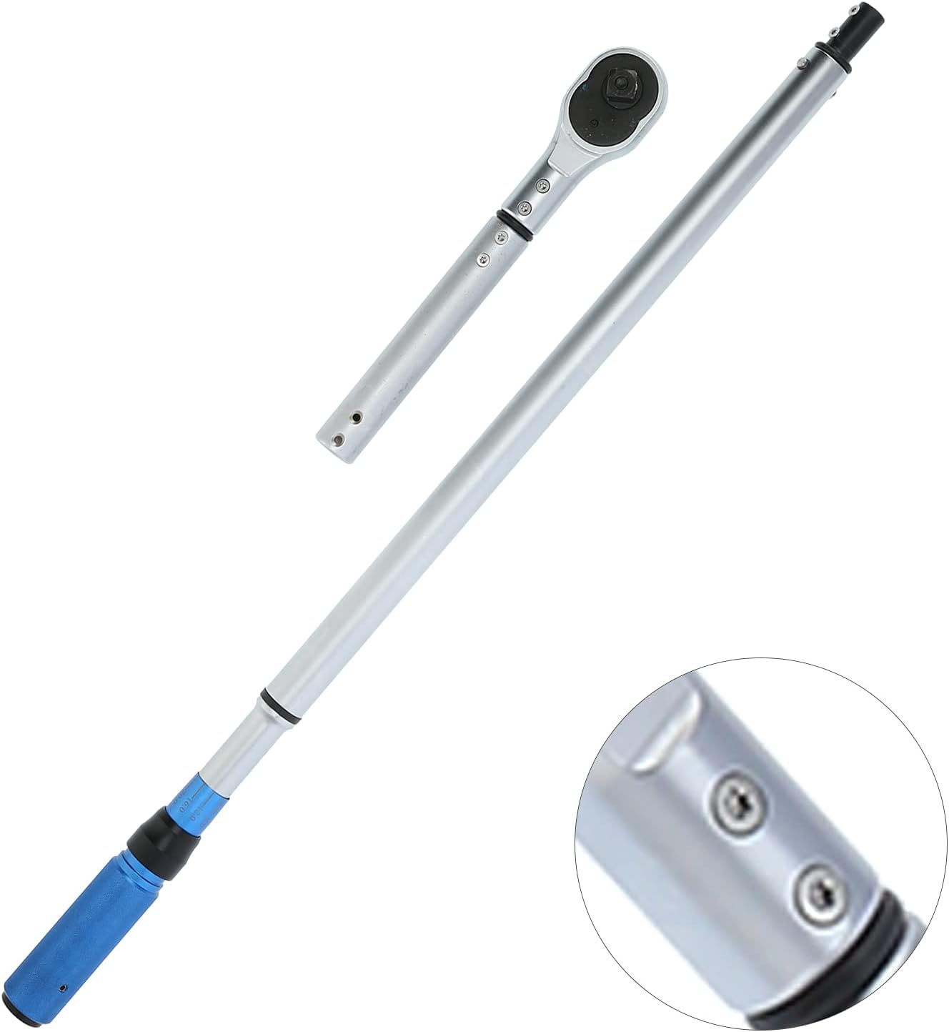 KANASI Torque Wrench, 1/4 Inch Drive Adjustable Preset with Scale for Manual Tightening of Screws and Bolts in Automotive and Industrial Applications