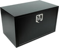 confote Black Steel Underbody Truck Tool Box with T-Handle Lock,Heavy Duty Truck Tool Box Truck Storage Organizer Tool Box Chest For Storage Smooth Surface,Waterproof-30'x 18'x 18' inch