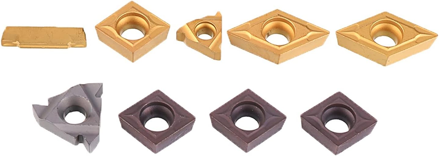 YFCDZVBH 9Pcs/Set Turning Tools Holder Set, 12mm Shank Lathe Boring Bar with Carbide Inserts