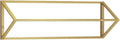 Creative Triangle Display Garment Racks in Boutique Clothing Stores, Wall-Mounted Hanging Clothes Shelf in Home, Towel Racks for Bathroom Storage (Gold, 39' L)