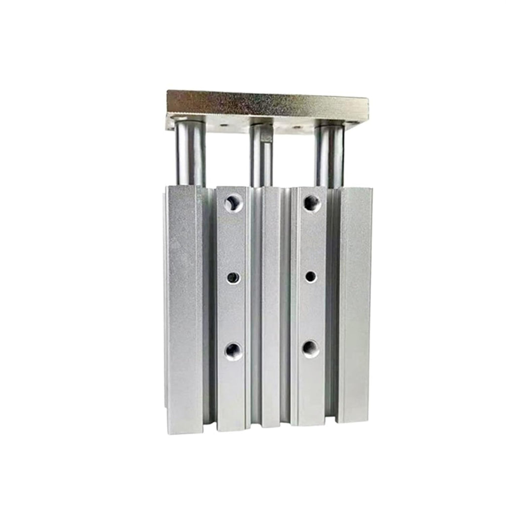 1pcs Series Thin Cylinder with Rod Bore 12 16 20 25mm Three Axis Three Bar Stroke10 15 50 75 150 250mm Double Pneumatic Cylinder(Stroke 125mm,MGPM25 (Bore 25mm))