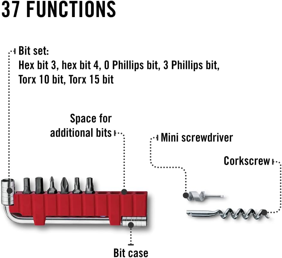 Victorinox Swiss Tool X Plus Ratchet Swiss Army Knife, 35 Function Swiss Made Multi-Tool with Needle-nose pliers, Wire Cutter, Crate Opener and Large Blade - Silver