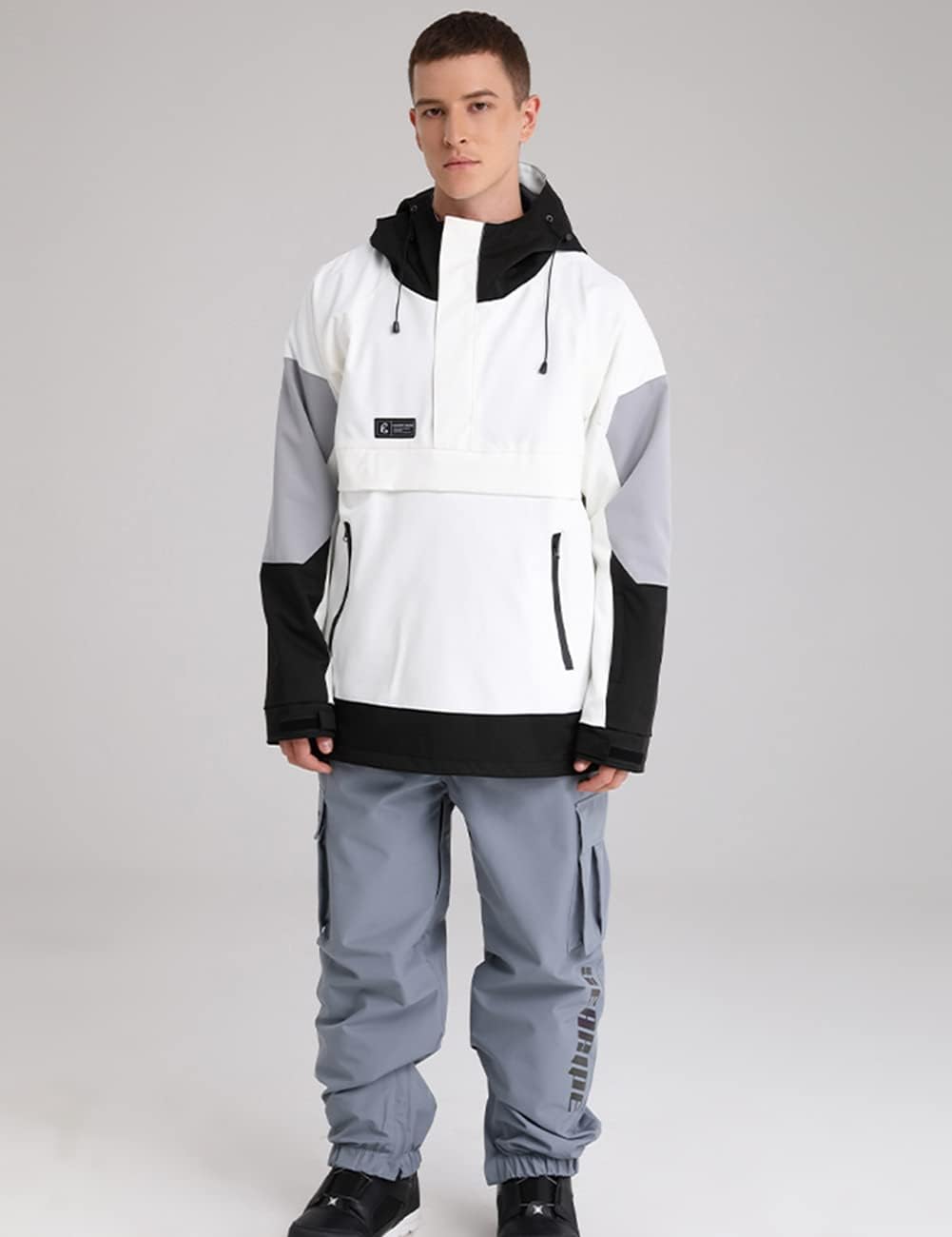 SEARIPE Womens Ski Jacket Mens Snow Jacket Waterproof Winter Snow Coat Couples Pullover Snowboard Hooded