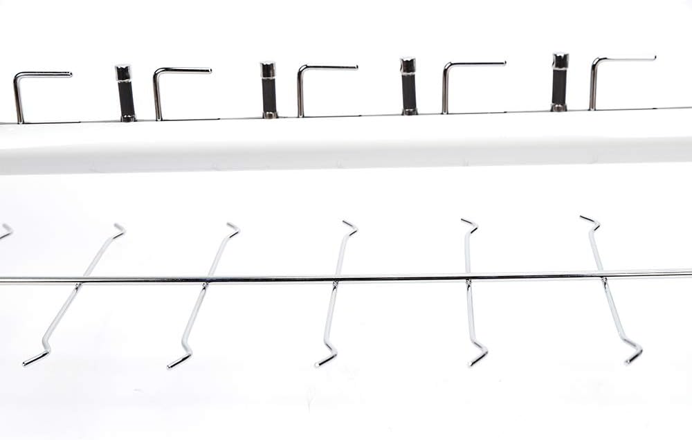 10 Pcs/Set Glasses Rack Eyeglass Frame Stand 4ft Hold 14 Frames Sunglasses Holder Organizer Storage Eyewear Glasses Display Stand Column Decorative Display Rod with Lock