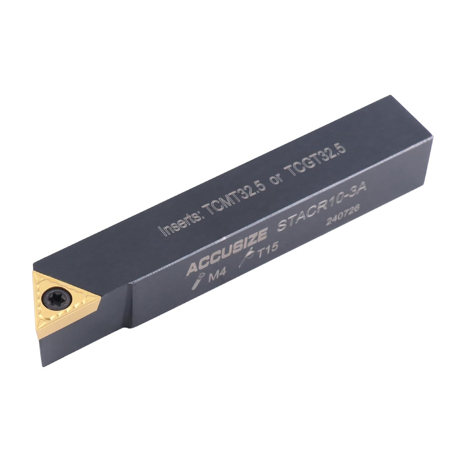 Accusize Industrial Tools Mini Indexable Turning Tool Boring, 5/8 in | Shank Size 5/8 in, Uses TCMT32.5 Inserts, Includes 5 Holders and Boring Bar, 2386-0058