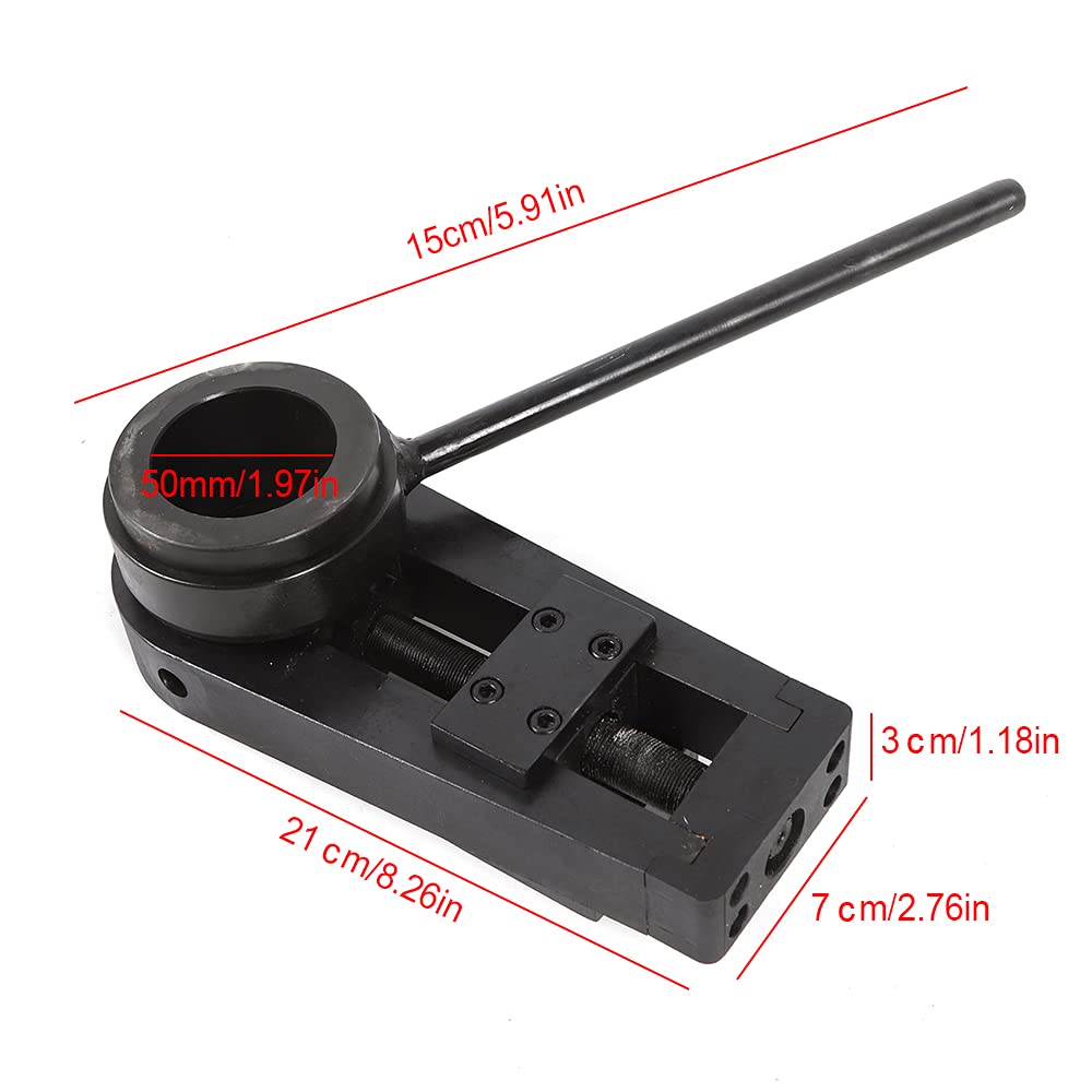 Boring Facing Head Facing Head Steel Face Milling Head fits Portable Line Boring Machine Boring Bar Tools Facing Boring Machine Accessories(50mm)