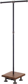 Industrial Pipe and Wood Clothes Rack 2-Way, Garment Rack, Clothing Rack, Closet Organizer, Clothing Storage and Display, Wood Shelving