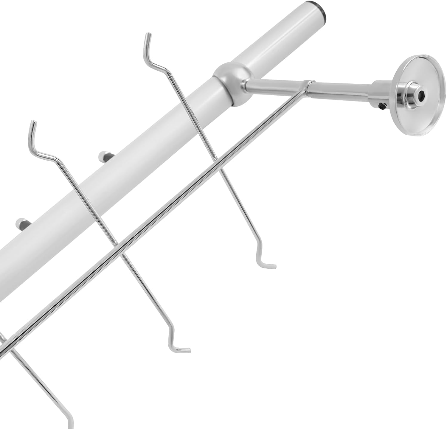 10 Pcs Aluminum Eyeglass Display Rod, Wall Mount Sunglasses Display Stand Holder Organizer for Optical Store & Home Use (48 Inch, Hold 14 Frames)