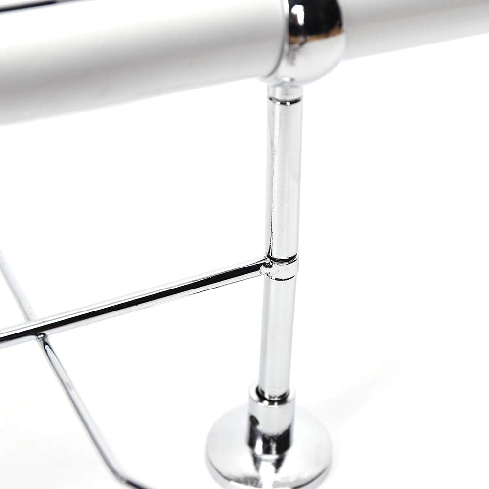 8 Pcs Aluminum Eyeglass Display Rod with Lock, Wall Mount Sunglasses Display Stand Holder Organizer for Optical Store & Home Use (43.3 Inch, Hold 12 Frames)