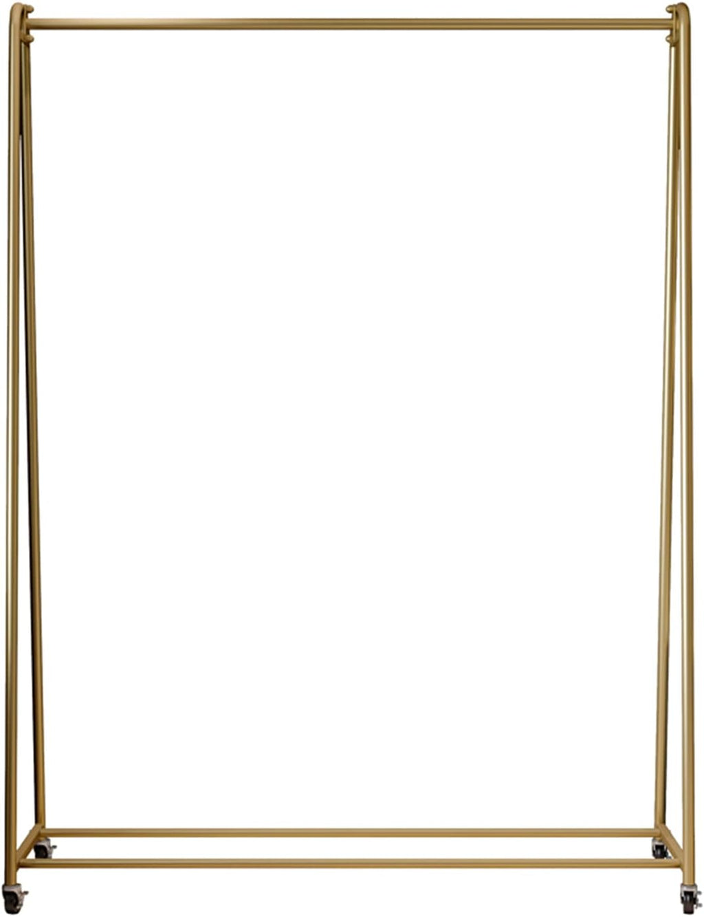 Garment Rack Modern Simple Metal Rolling Garment Rack With Wheel, Retail Display Clothing Rack, Single Rod Floor-Standing Hanging Clothes Rack，Bedroom Corridor Coat Rack(Size:100x40x150CM,Color:Gold)