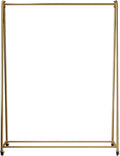 Garment Rack Modern Simple Metal Rolling Garment Rack With Wheel, Retail Display Clothing Rack, Single Rod Floor-Standing Hanging Clothes Rack，Bedroom Corridor Coat Rack(Size:100x40x150CM,Color:Gold)