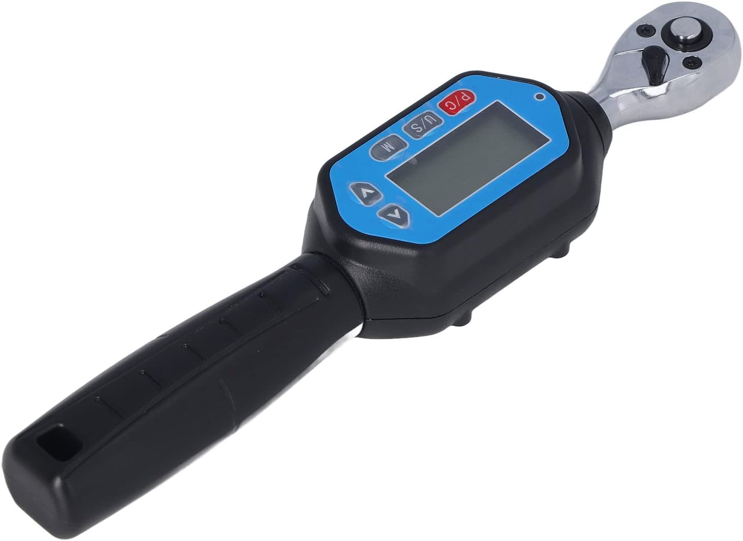 Digital Torque Wrench, 1/4in Connector Electronic Digital Display Adjustable Torque Meter Wrench Socket Tool Steel Torsion Measuring Meter Tester, 3 Modes 4 Units for Testing Working