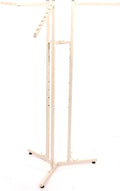 SSWBasics 3-Way Adjustable Clothing Display Rack - Sleek, Sturdy Boutique Ivory Garment Stand - Premium Retail Clothing Rack for Boutiques and Thrift Stores - Elegant Boutique Clothing Rack for