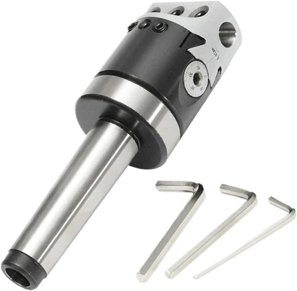 1set F1 12 2 Inch 50mm Boring Head +1pcs Draw bar Morse Tapper Cone MT2 MT3 MT4 Boring Tool for CNC Boring Machine(MT2 M10(F1 12 50mm))