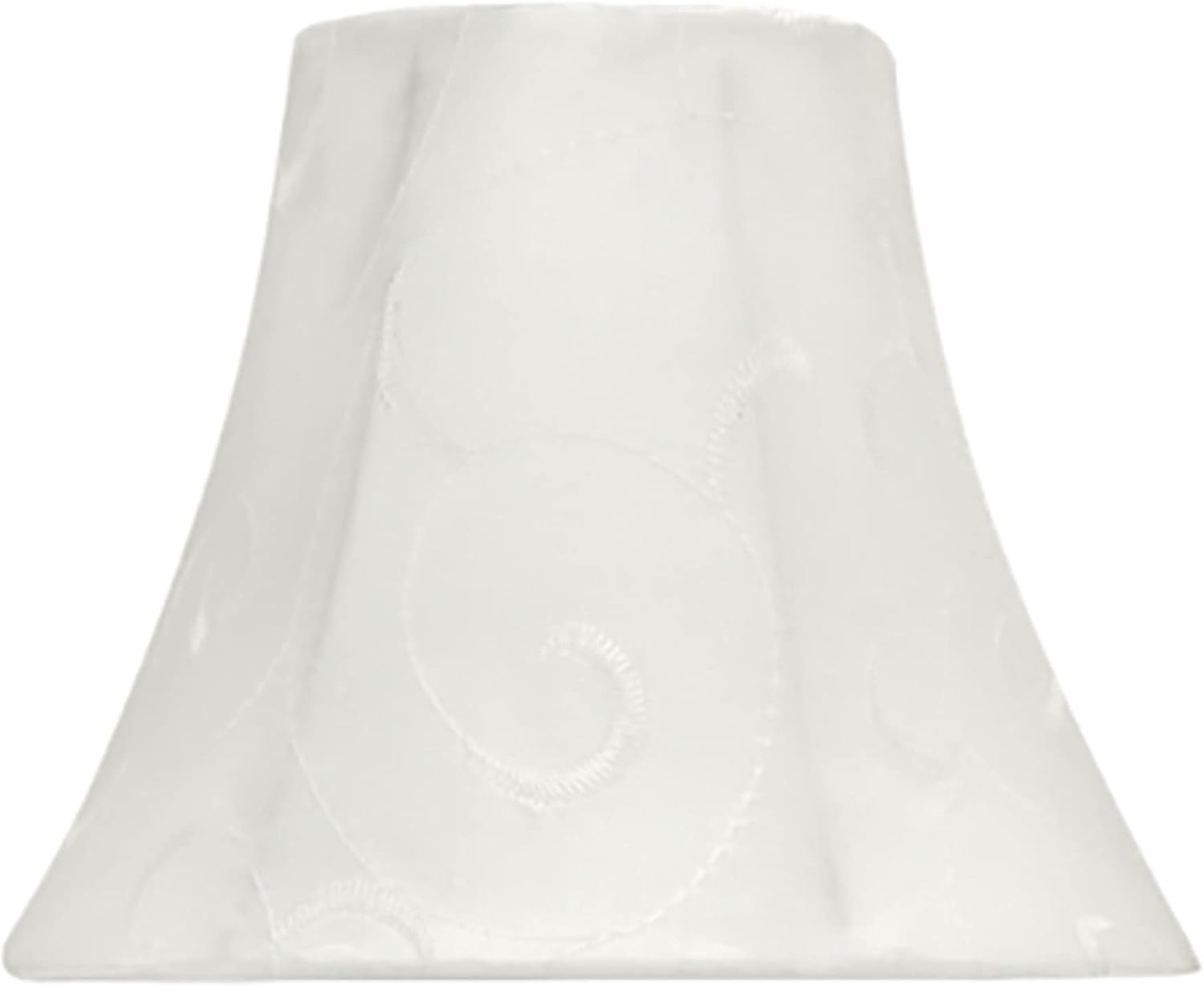 Aspen Creative 30057-9A, Bell Clip-On Chandelier Lamp Shade, Beige, 3' Top x 6' Bottom x 5' Slant Height, Set of 9