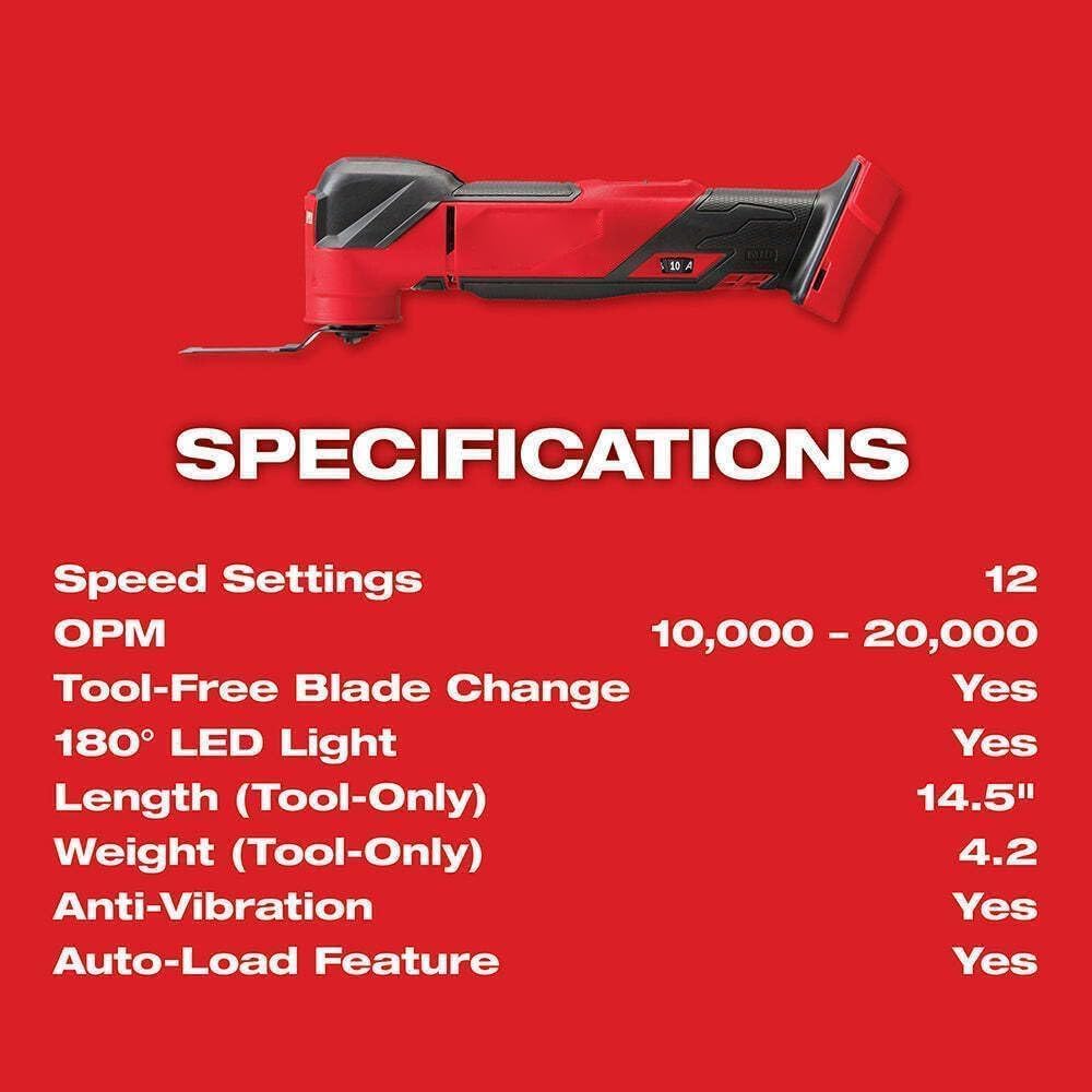For Milwaukee.v M18 FUEL Oscillating Multi-Tool Kit