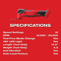 For Milwaukee.v M18 FUEL Oscillating Multi-Tool Kit