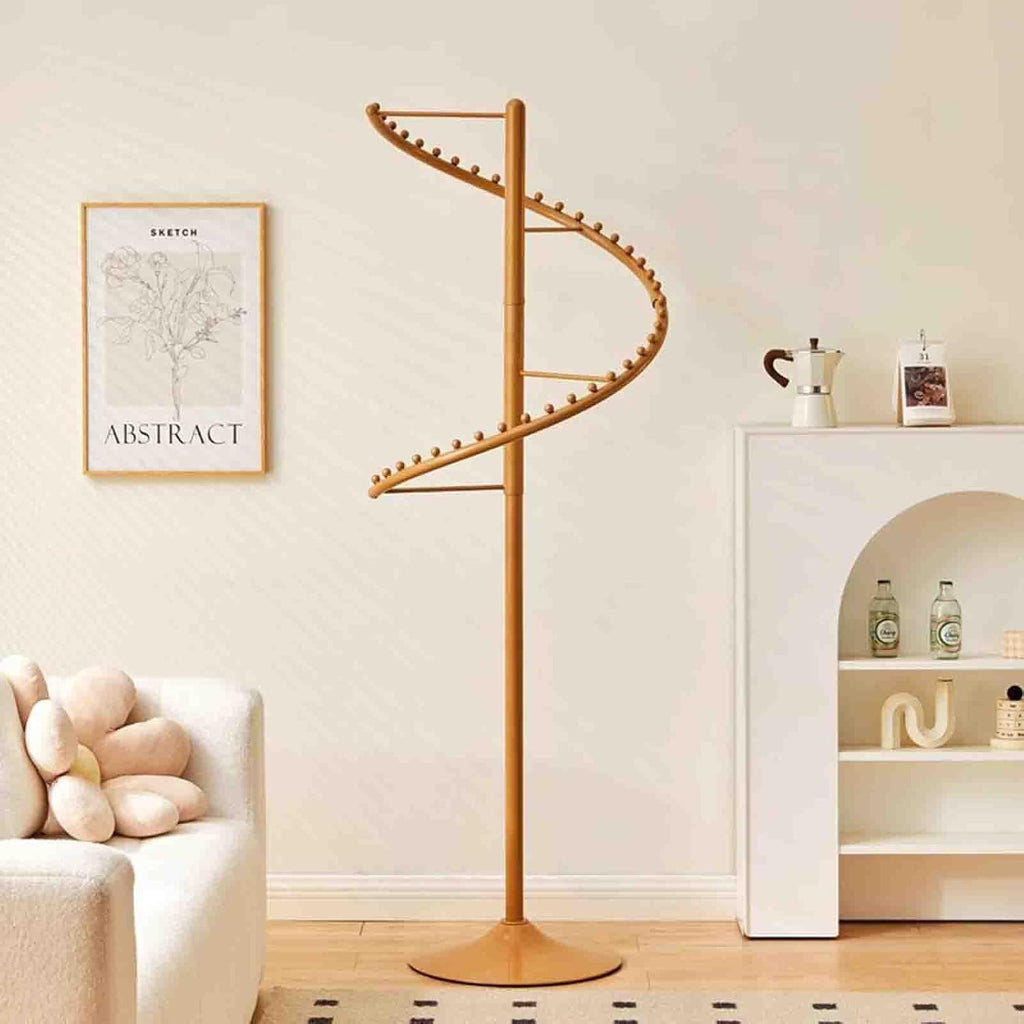 Spiral Clothing Rack, Freestanding Rotating Clothes Hanger,Modern Retail Clothes Display Racks for Storage, Boutique Clothe Rack for Bedroom Living Room and Store