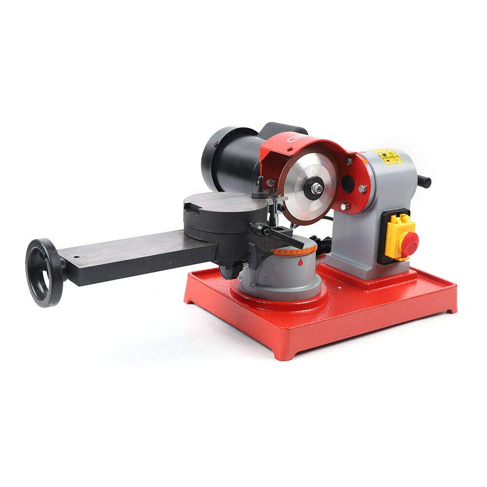 Circular Saw Blade Sharpener, 370W Rotary Angle Mill Grinding Machine with 5in Grinding Wheel, Universal Electric Circular Saw Blade Sharpener for Carbide Tipped Saw Blades