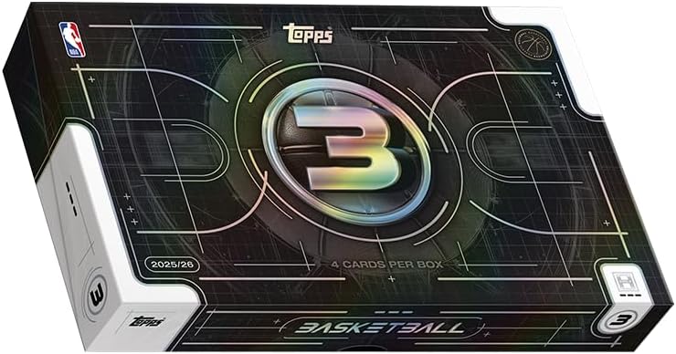 2025-26 Topps Three Basketball Hobby Box w/Autograph