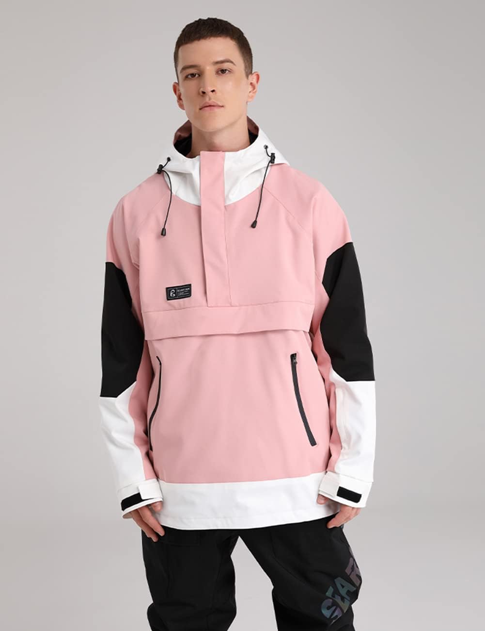 SEARIPE Womens Ski Jacket Mens Snow Jacket Waterproof Winter Snow Coat Couples Pullover Snowboard Hooded