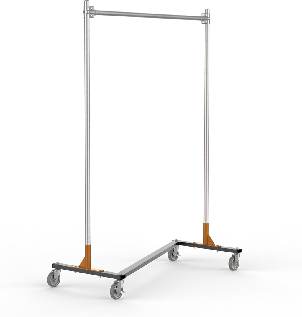 Railex 1380 Heavy Duty Rolling Z Rack 14GA Steel Zinc Plated (48')