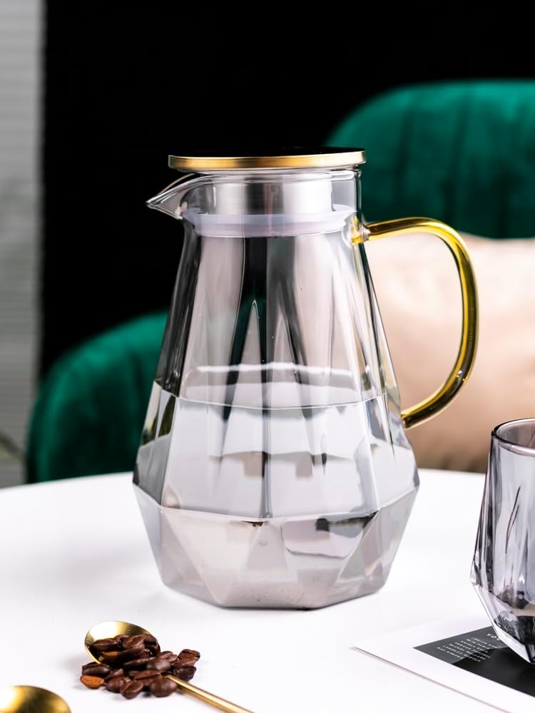 Beverage Serveware Living room hospitality teacup set with glass drinking cup household high temperature resistant cold kettle large capacity Water Carafe