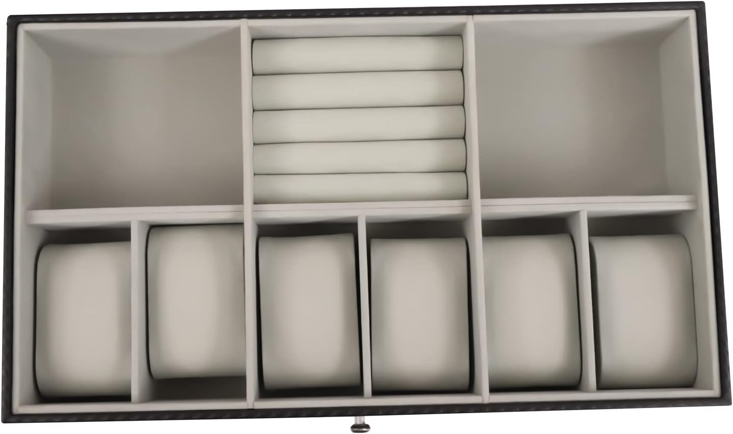 27-Grid Eyewear Organizer Case - Sunglasses & Eyeglasses Storage Display Box, Non-Breakable Design, Perfect for Home & Travel, Keeps Glasses Safe & Neat